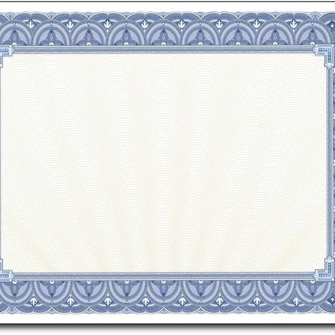 Blank Certificate Paper