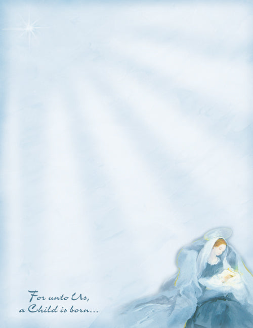 Mary with Baby Jesus - 80 Sheets