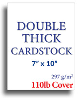 Thick  7" x 10" Executive Cardstock - 110lb Cover