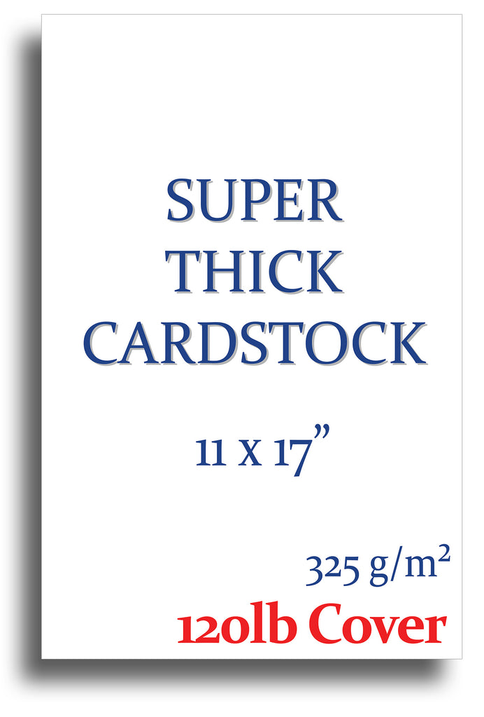 Blank Cardstock | White | 11" X 17" (120lb Cover)