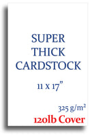 Blank Cardstock | White | 11" X 17" (120lb Cover)