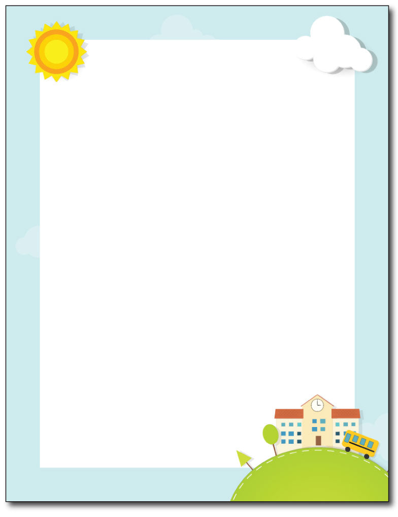 Scrapbook School Days Stationery Paper