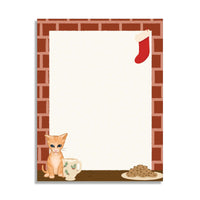 Christmas Cat - Holiday Stationery - 70lb Text
