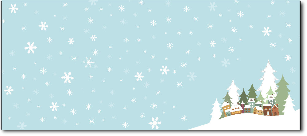 Christmas Envelopes -  Winter Village - (#10 Envelopes)