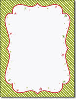 50 lb Peppermint Twist Letterhead,  measure( 8 1/2" x 11"), compatible with inkjet and laser