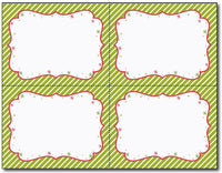 110lb Peppermint Twist 4-up Postcards Sheets , measure (8 1/2" x 11") , compatible with inkjet and laser