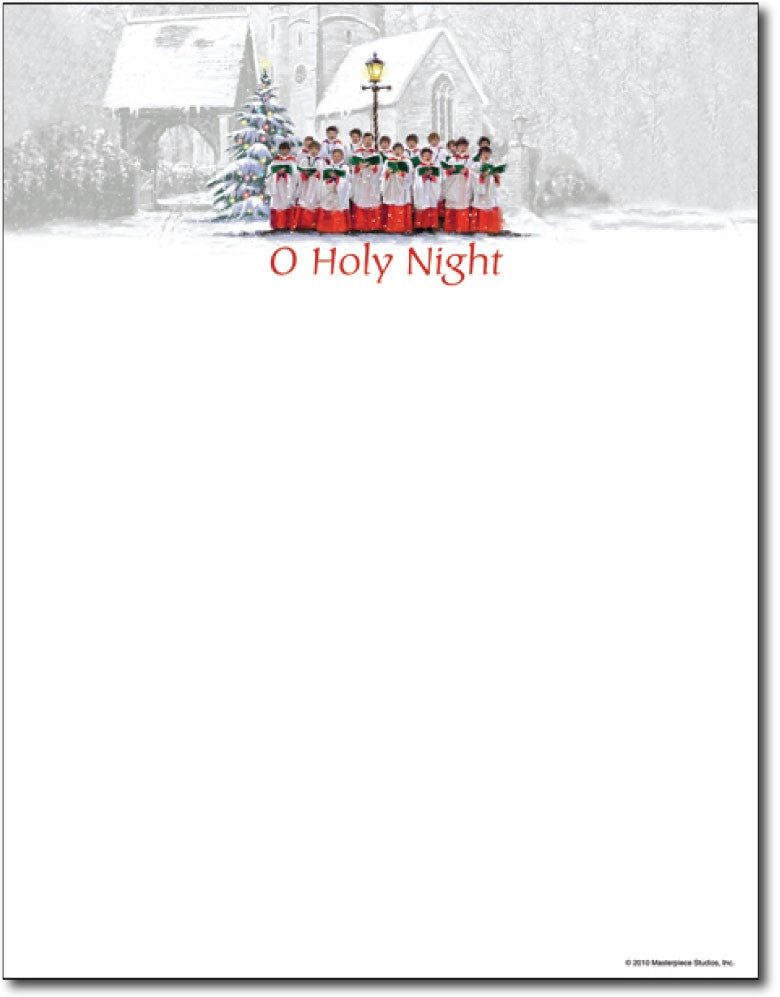 24lb Singing Choir Stationery Sheets, measure (8 1/2" x 11") , compatible with inkjet and laser