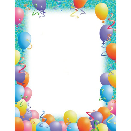 Party Letterhead Paper - 80 Sheets