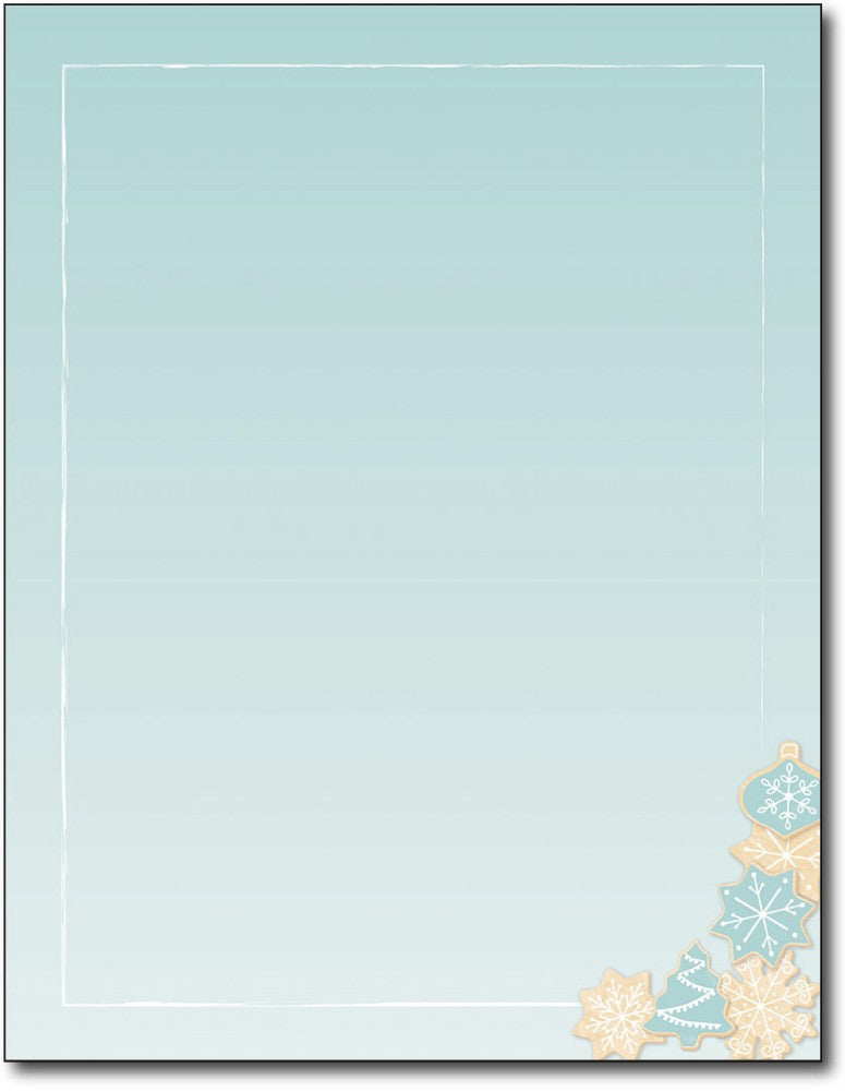 50lb Holiday Cookie Christmas Paper, measure (8 1/2" x 11") , compatible  with copier, inkjet and laser, matte both sides