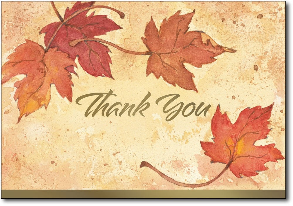 fall leaves thank you note greeting cards envelopes autumn thanksgiving halloween