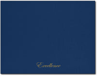 Certificate Holders - Excellence Text (Navy & Gold Foil)