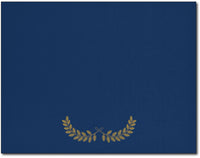 Certificate Holders - Laurel Crown Symbol (Navy & Gold Foil)