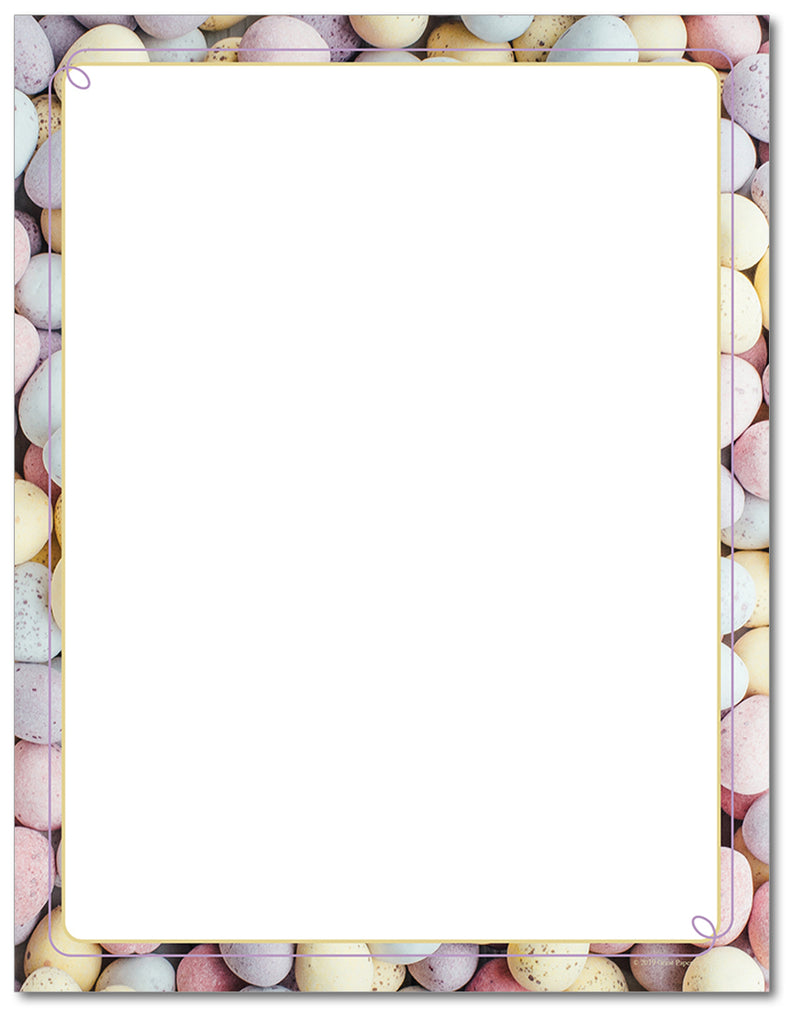 Easter Letterhead - Speckled Eggs - 60lb Text