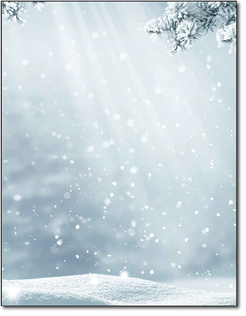 First Snowfall | Christmas Stationary | Desktop Supplies first-snowfall-christmas-stationary-desktop-supplies