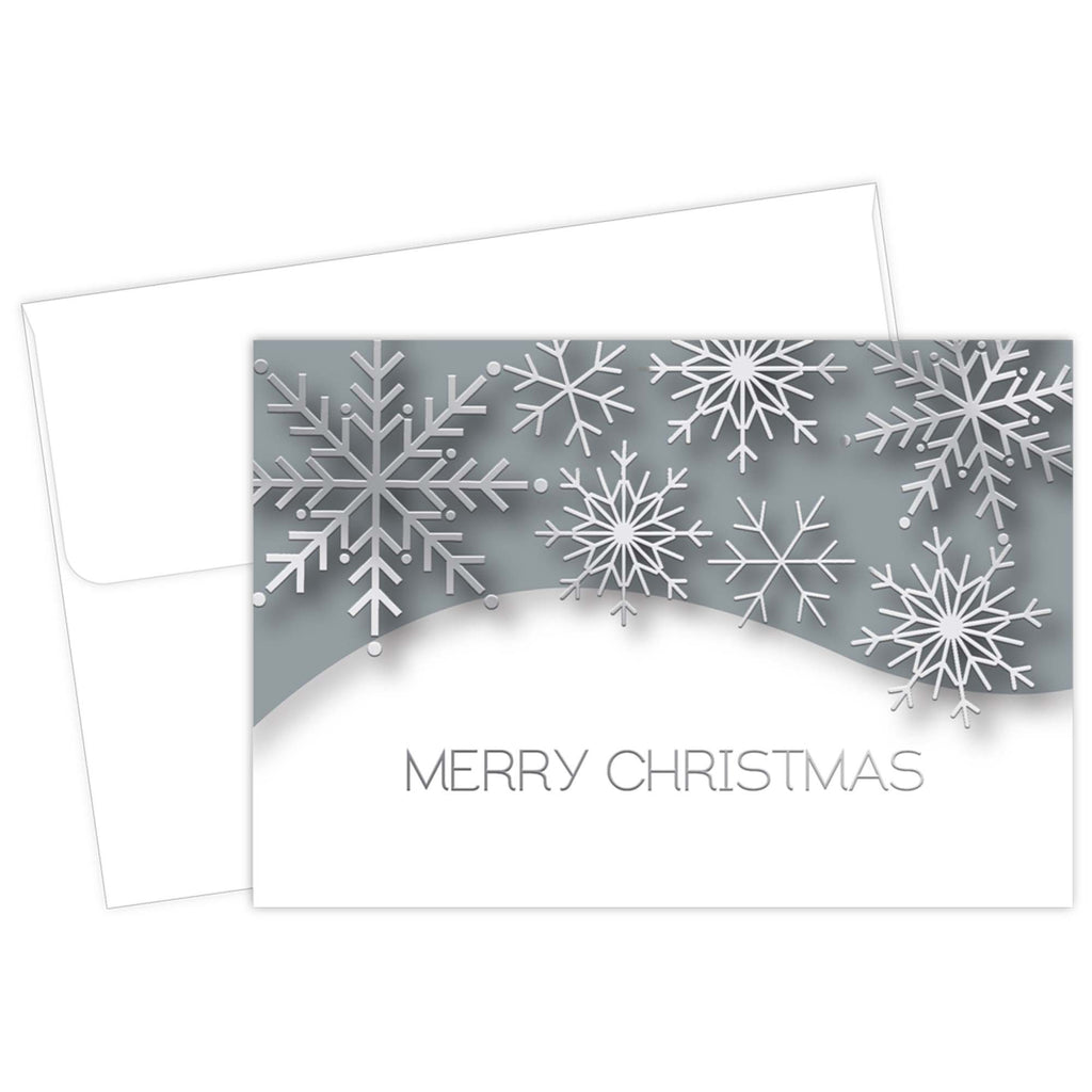 Envelope Seals - Silver Snowflakes