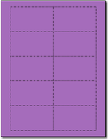 Blank Business Cards - Planetary Purple -  (Matte | 65lb Cover)