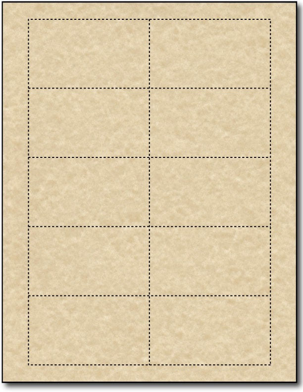 Blank Business Cards - Brown Parchment - (65lb Cover / Matte)