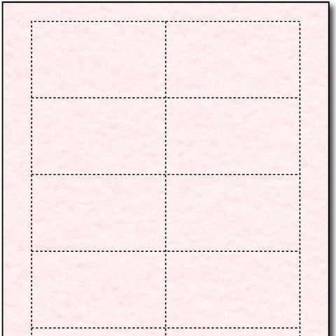 Blank Business Card Paper | Pink | Desktop Supplies