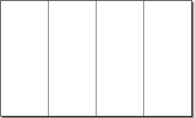 8 1/2" x 14" 4 Panel 110lb Index White Brochure Paper - 250 Brochures