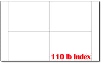 110lb Postcards (4up) - 4.25" X 6" - Finish: Matte