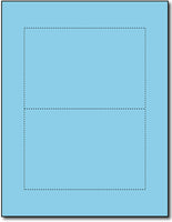 Blank Postcards (2up) | Bright Blue | 4" x 6" (65lb Cover)