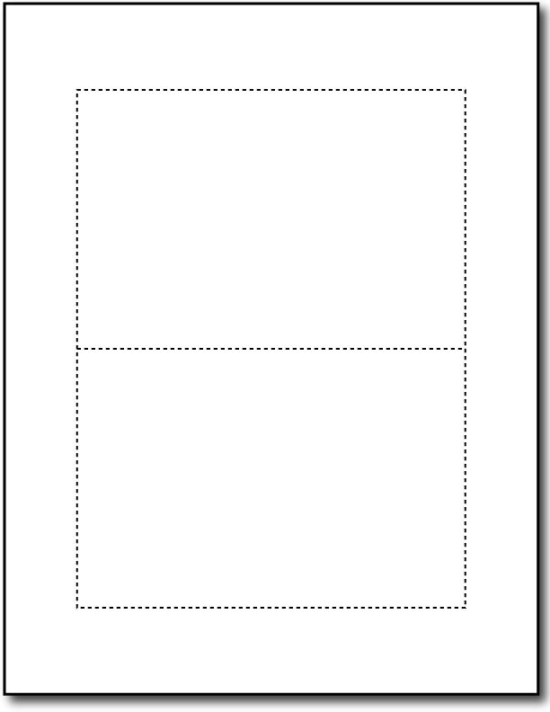 65lb Microperforated White Old Style 4" x 6" Postcards.