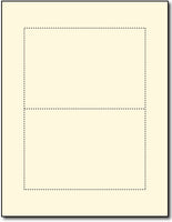 65lb Microperforated Cream Old Style 4" x 6" Postcards.