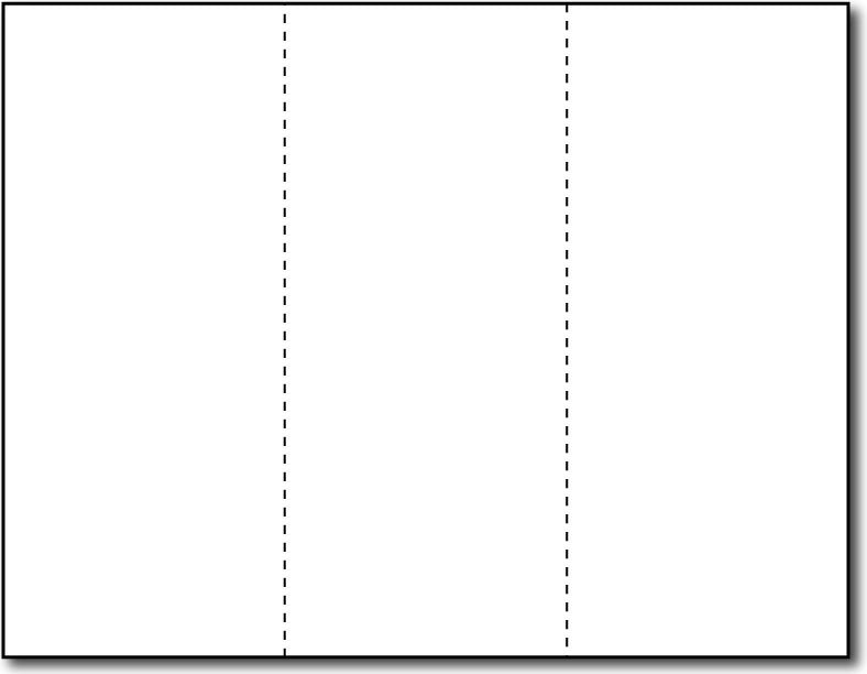 80lb - 3 Microperforated White 8 1/2 x 3 2/3 Notecards.