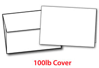 4 1/4" x 5 1/2" Cards with Envelopes - 100lb Cover