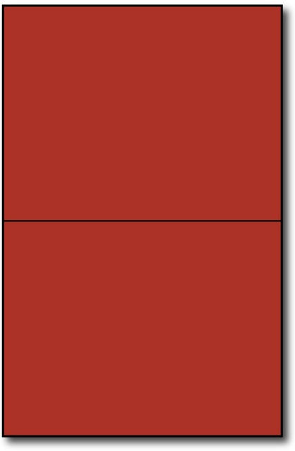 Holiday Red Single Invitationson an 8 1/2" x 5 1/2" sheet.