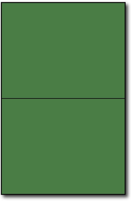 Holiday Green Single Invitations on an 8 1/2" x 5 1/2" sheet.