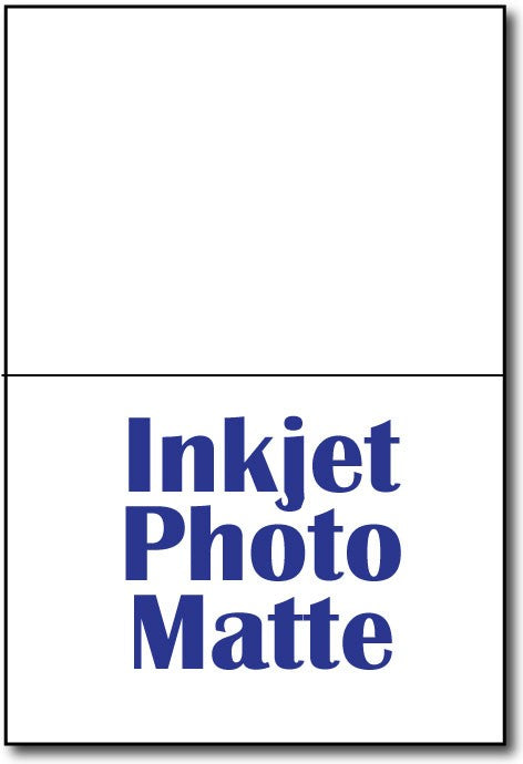 Greeting Card Paper - 4 5/8 X 6 1/4 - Inkjet Photo Matte