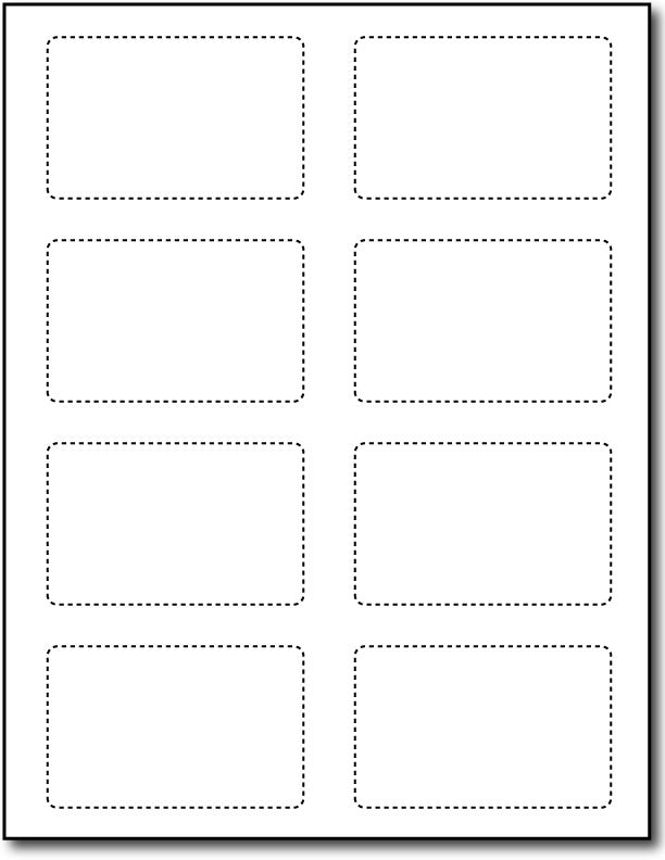 8 1/2 X 11 Cardstock - Rounded Corners - 80lb Cover / White