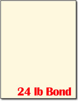Cream Monarch Paper (7.25 x 10.5 inch) - 24lb Bond