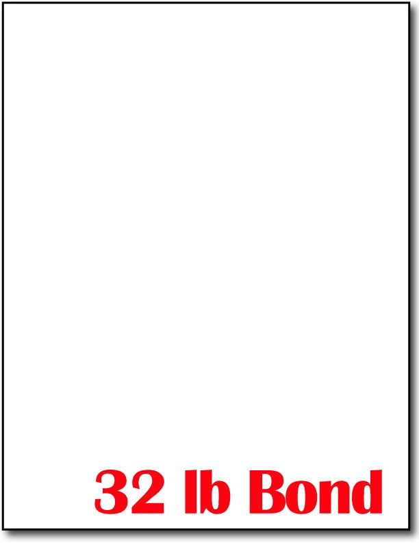 Blank Cardstock | White | 8.5