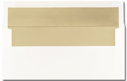 24lb, #10 Gold Foil Lined  Business Size Envelope