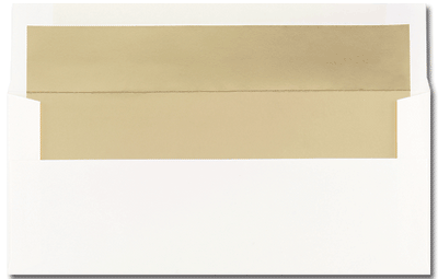 24lb, #10 Gold Foil Lined  Business Size Envelope