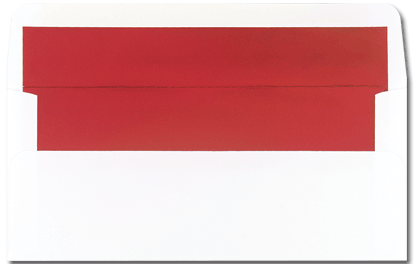 24lb, #10 Red Foil Lined Business Size Envelope.