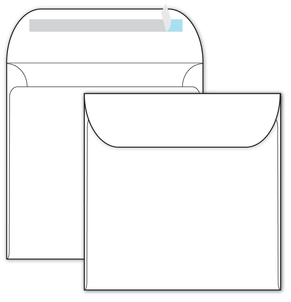 Self Seal Envelopes - 5 1/2" x 5 1/2" - (70lb Text)