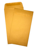 Coin Envelopes - 3 1/2" x 6 1/2" - 24lb Bond (Golden Kraft)