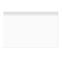 A1 Size Clear Plastic Envelope Bags measure 5 5/8" x 3 9/16" and fit 1 - 2 note cards & envelopes