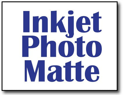 Single Flat Cards, 4 1/4" x 5 1/2" Inkjet Photo Matte - 1000 Cards