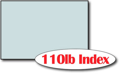 110lb Index Blue 4" x 6" Cards - 500 Flat Cards