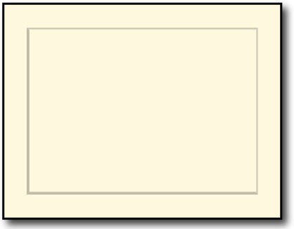 100lb Single Cream Flat Paneled cards, measure (4 1/4" x 5 1/2"), compatible with inkjet and laser, Matte Both side