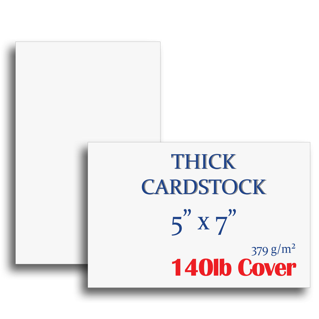 Impressively Thick Cardstock - 5" x 7" - 140lb Cover