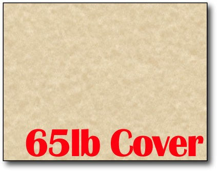 Single Flat Cards, 4 1/4" x 5 1/2" 65lb Brown Parchment - 1000 Flat Cards