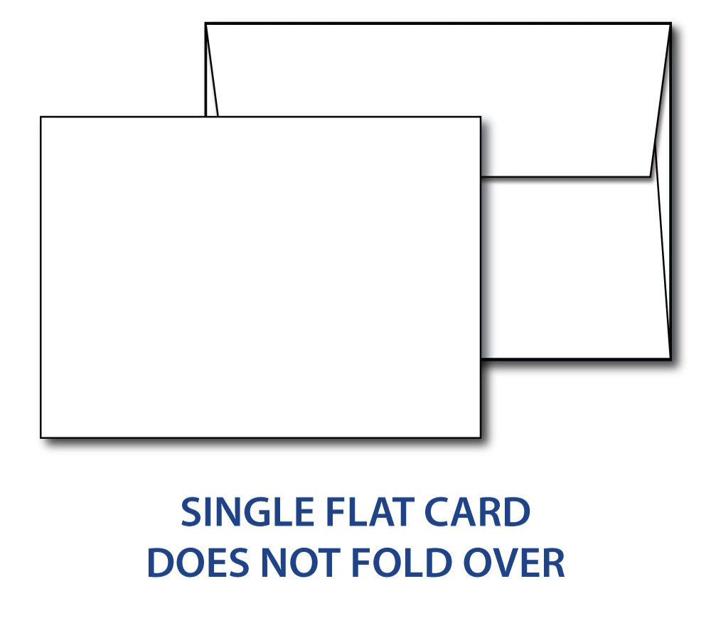 80lb White 5" x 7" Cards & envelopes combo pack