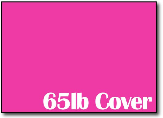 65lb Fireball Fuchsia 5" x 7" Cards - 500 Flat Cards