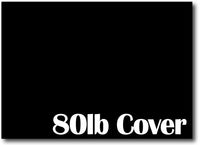 80lb Black 5" x 7" Cards - 500 Flat Cards