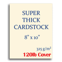 Blank Cardstock | Cream | 8" X 10" (120lb Cover)